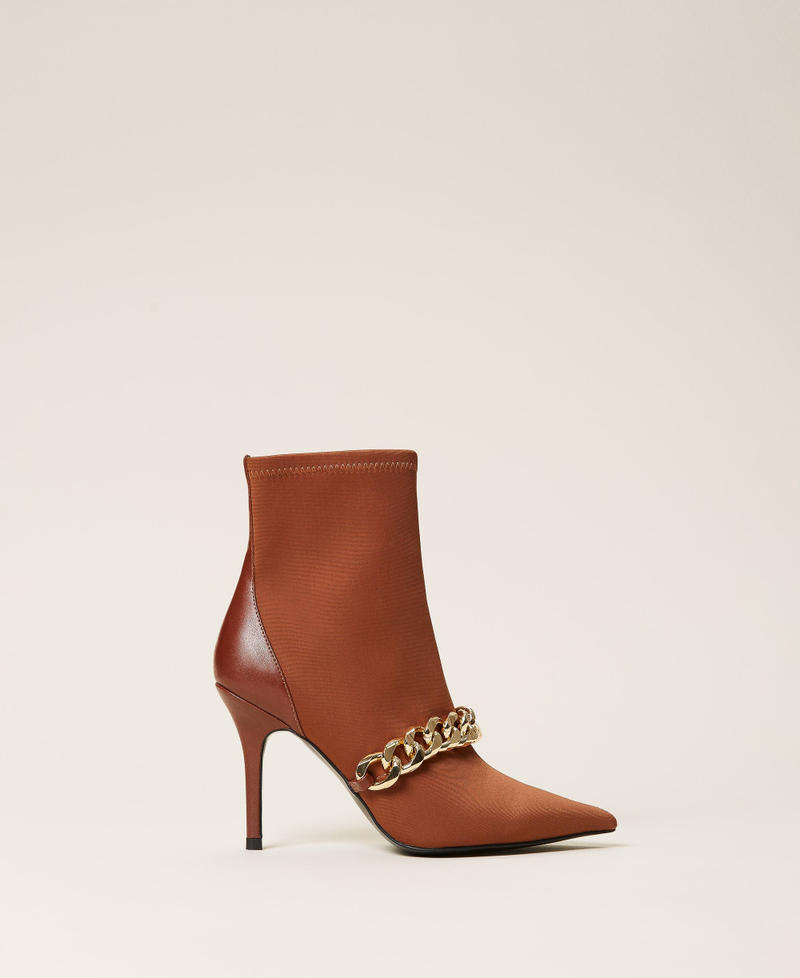 Botines con cadena Negro Mujer 212TCP03C-01