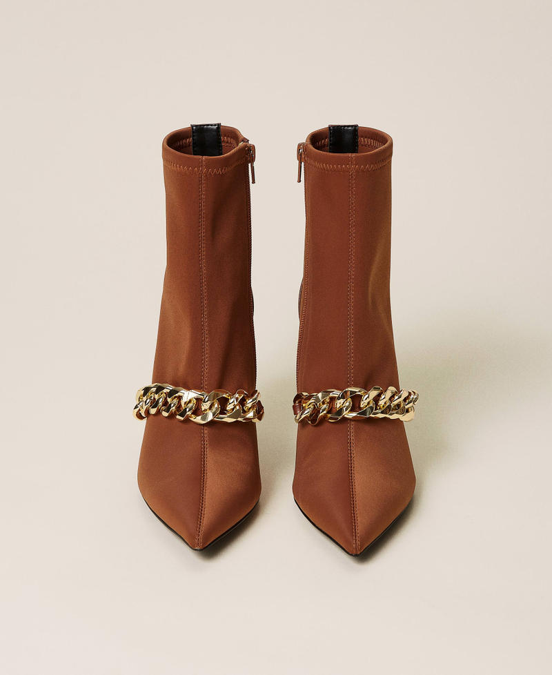 Botines con cadena Negro Mujer 212TCP03C-05