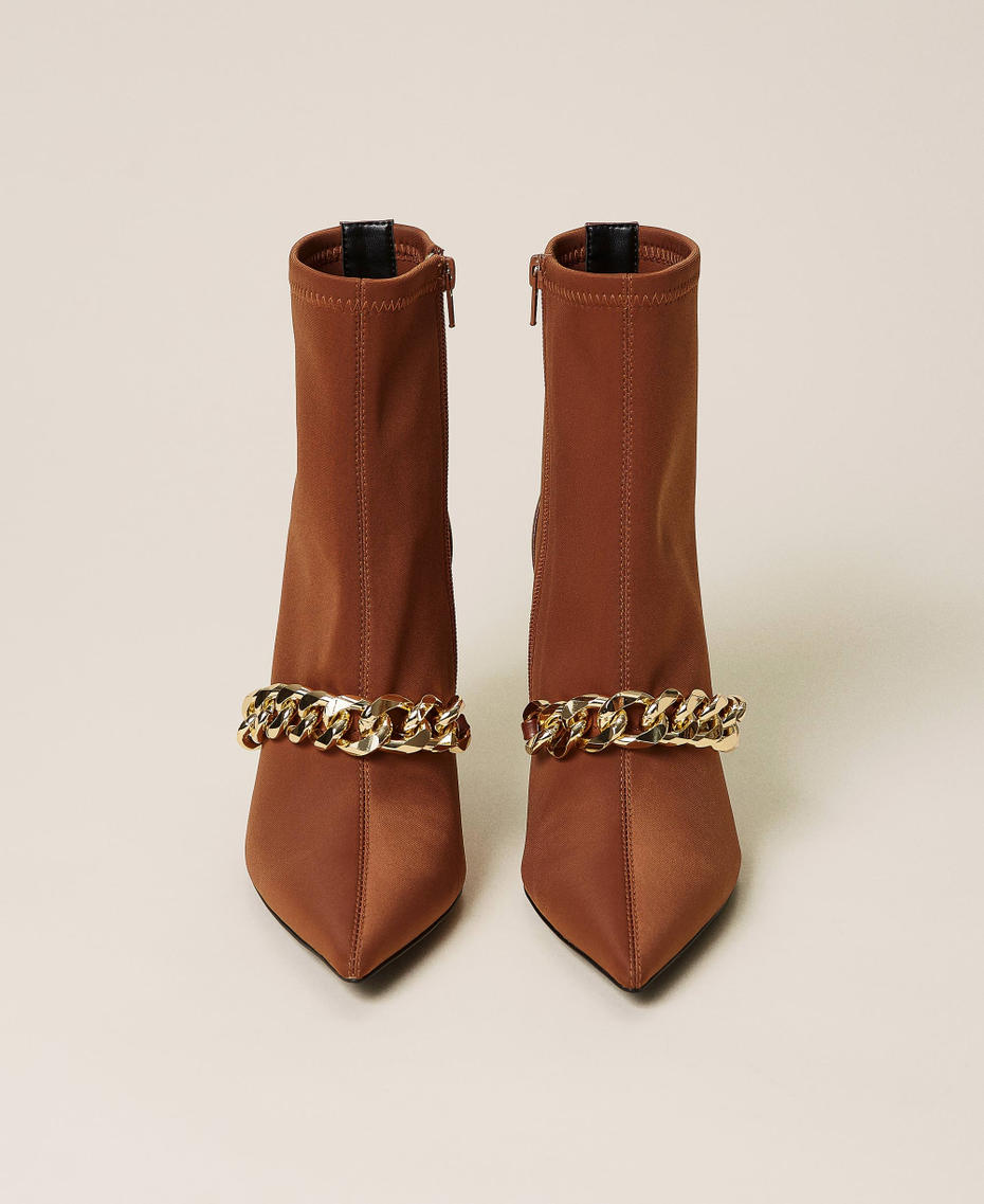 Botines con cadena Negro Mujer 212TCP03C-05