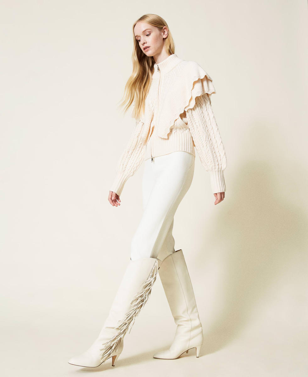 Stivali alti con frange shop