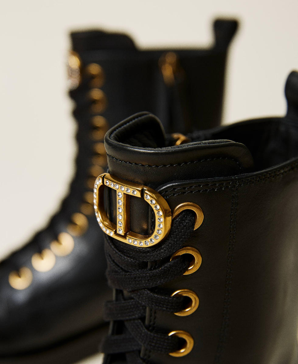 Rhinestone discount combat boots