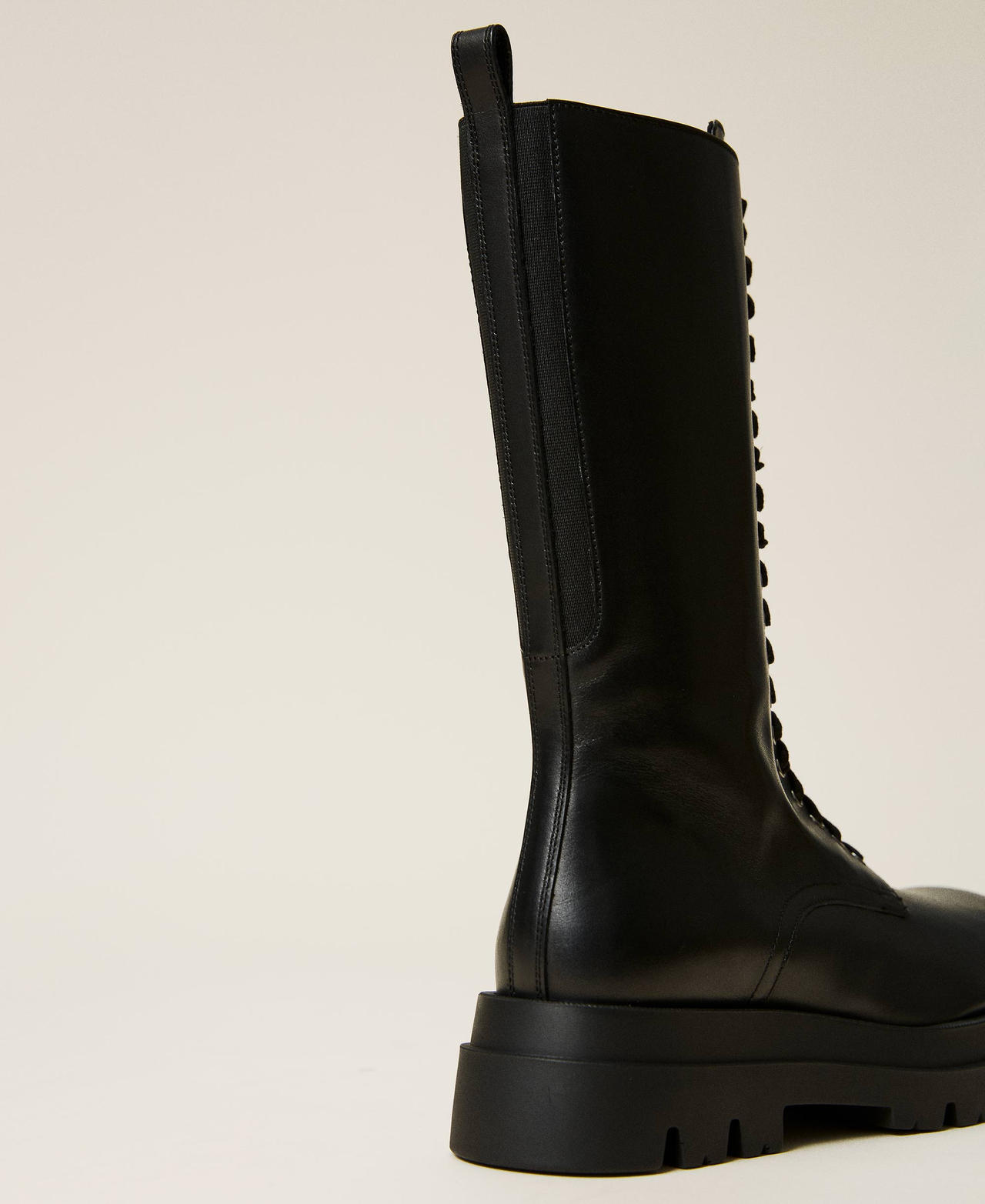 Anfibi alti in pelle Nero Donna 212TCP230-03