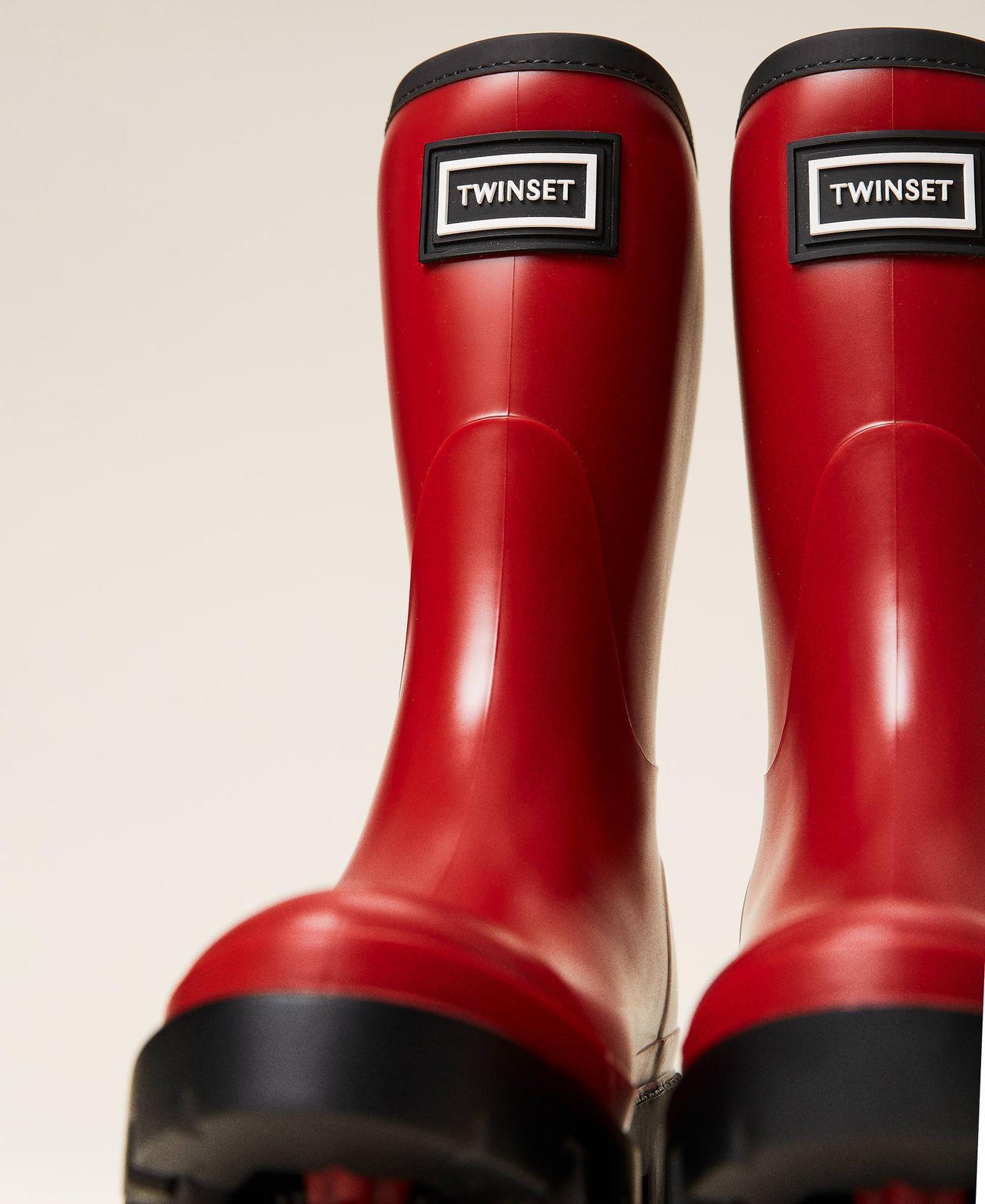 Stivali da pioggia con logo Lampone Scuro Donna 212TCP270-02