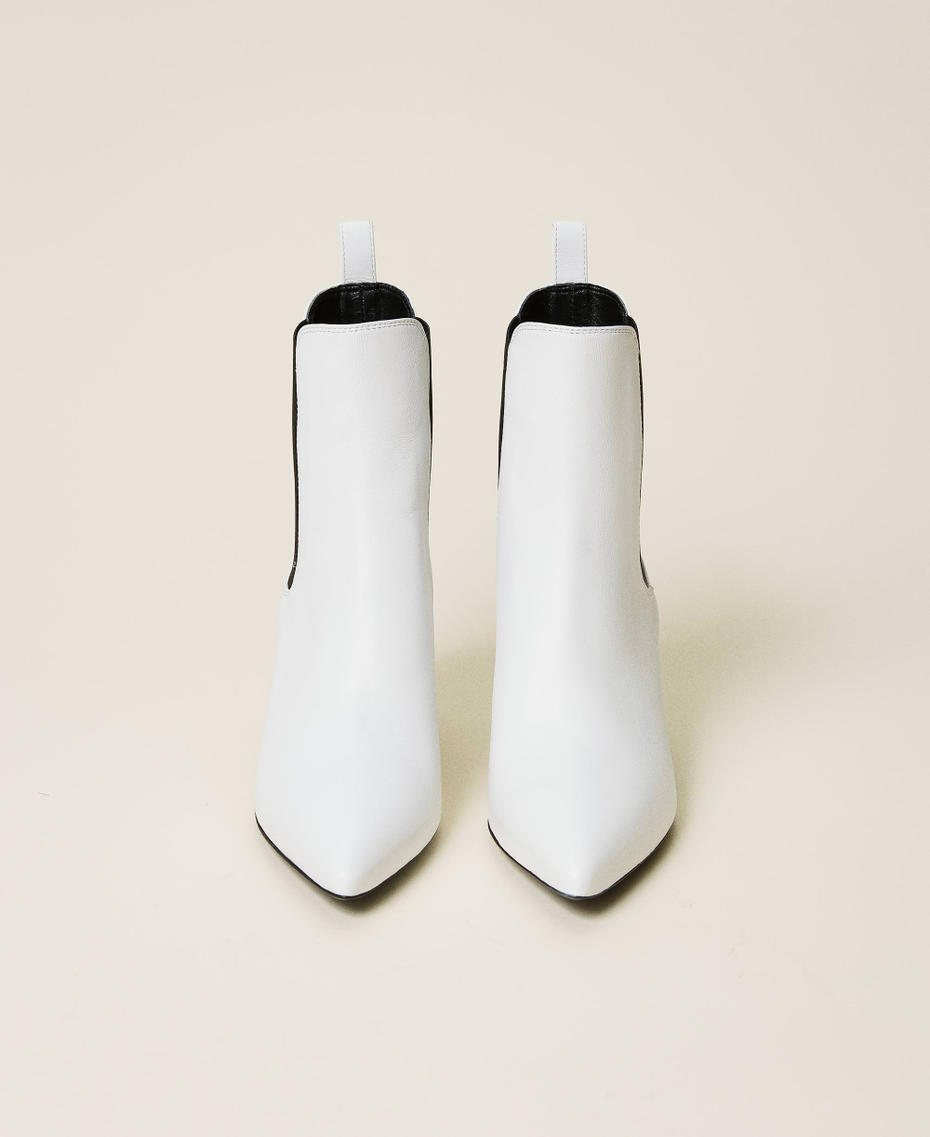 Soft nappa leather ankle boots Off White Woman 212TCT080-05