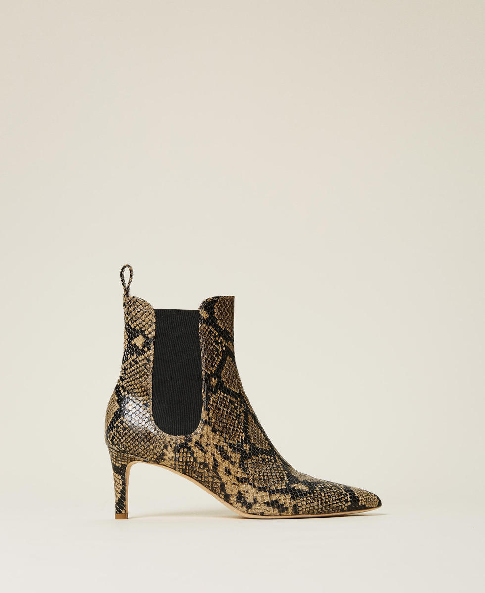 Animal print ankle boots best sale