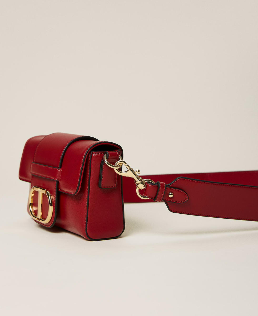 Petit sac bandouli re avec logo Femme Rouge TWINSET Milano