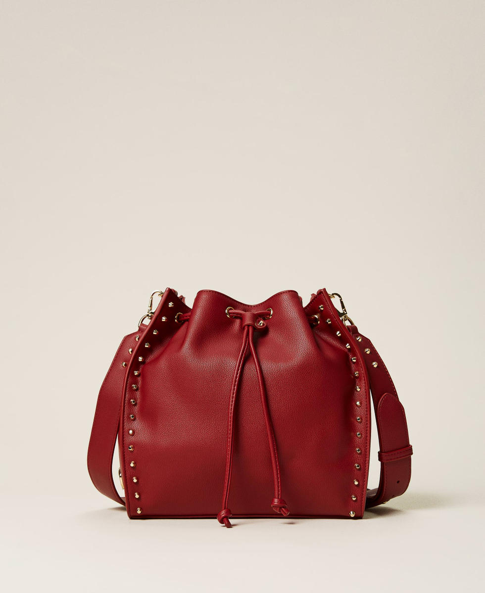 Valentino red bucket bag discount