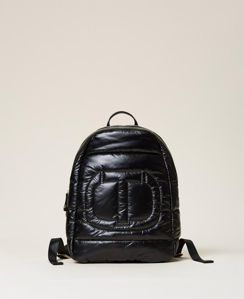 Стеганый рюкзак с логотипом Черный женщина 212TD8121-01
