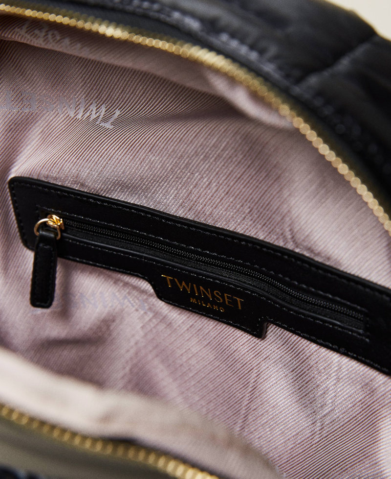 Quilted backpack with logo Black Woman 212TD8121-05