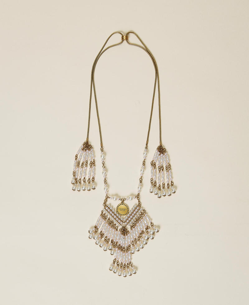 Collana chocker con perle Oro "Ottone invecchiato Ramato" Donna 212TO5063-01