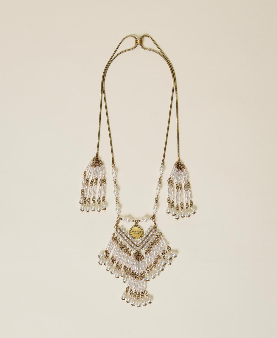 Collana chocker con perle Oro "Ottone invecchiato Ramato" Donna 212TO5063-01