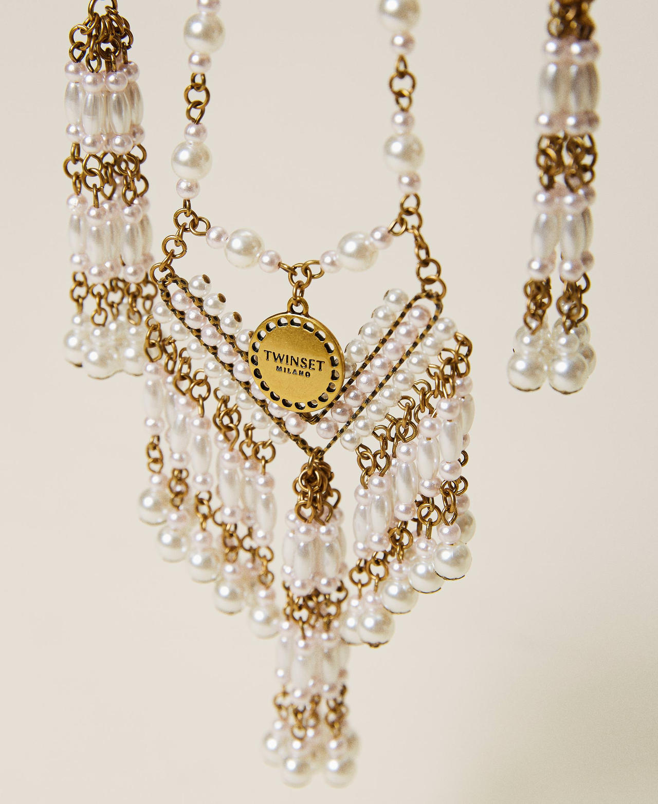 Collana chocker con perle Oro "Ottone invecchiato Ramato" Donna 212TO5063-02