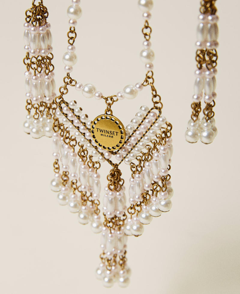 Collana chocker con perle Oro "Ottone invecchiato Ramato" Donna 212TO5063-02