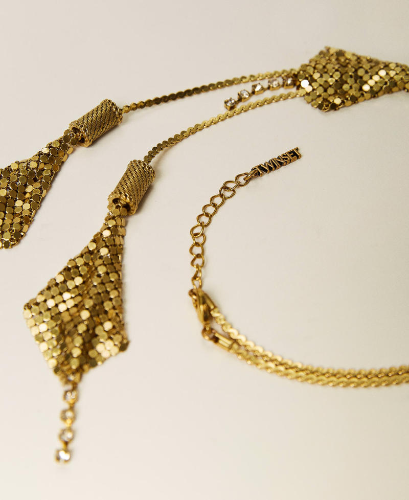 Necklace with pendants and fringes “Aged Coppery Brass” Gold Woman 212TO5064-02
