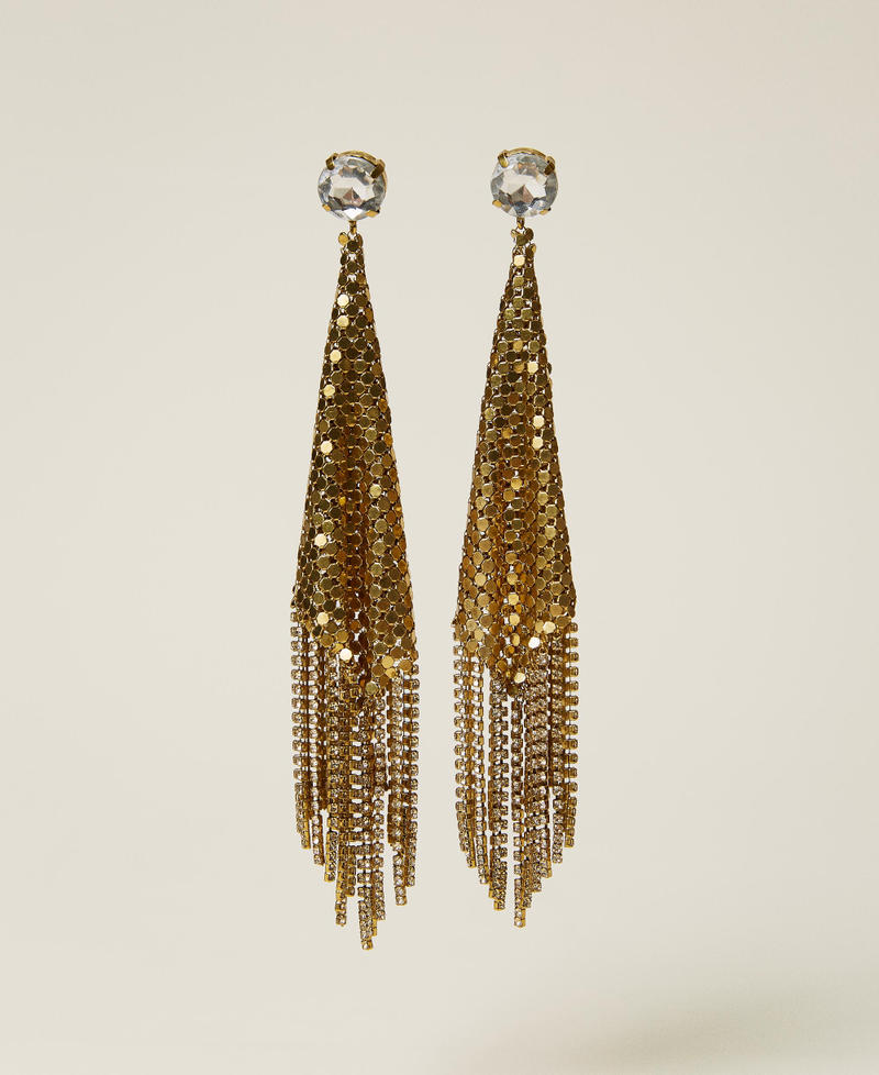 Boucles d’oreilles pendantes avec franges Or « Laiton Vieilli Cuivré » Femme 212TO5065-01