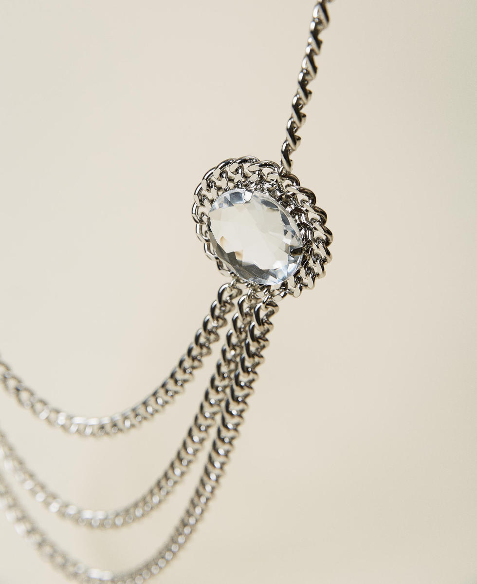 Jewel belt with chains Woman Silver TWINSET Milano