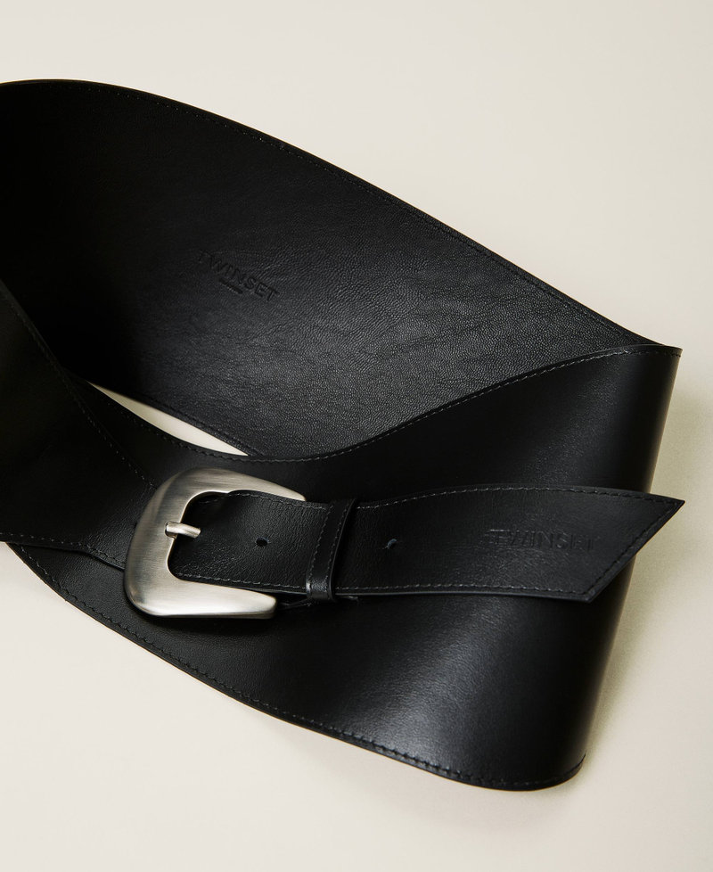 Cintura bustier con fibbia Nero Donna 212TO5096-01