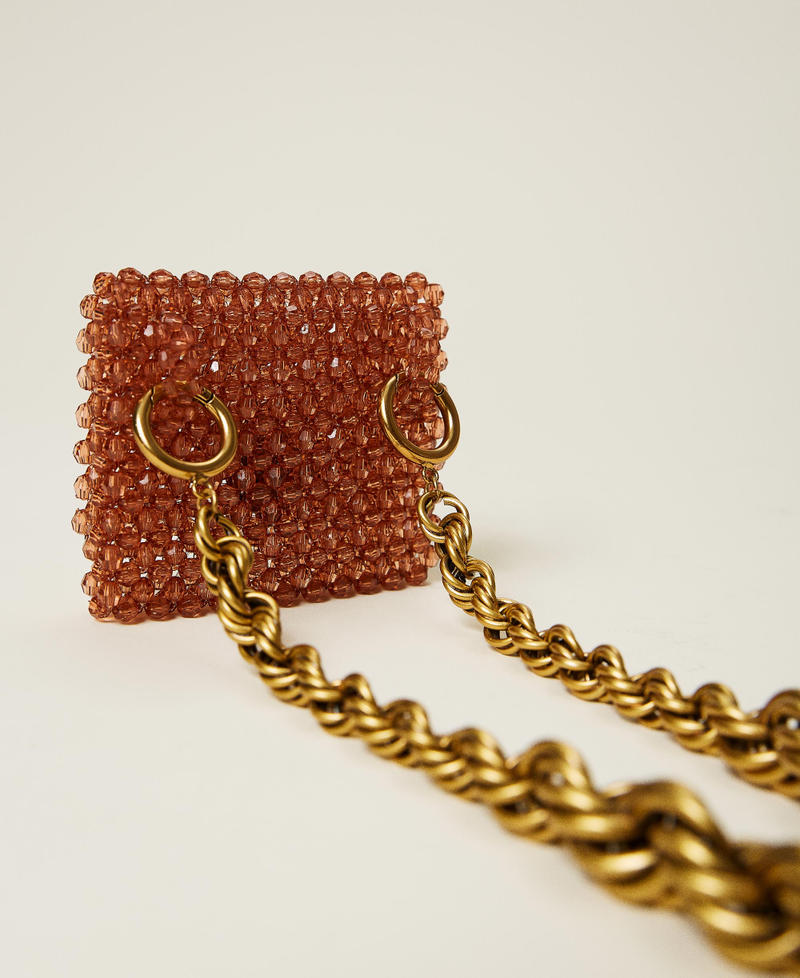 Gezwirbelter Halsketten-Gürtel mit Täschchen Canyon-Rosa Frau 212TO5097-02