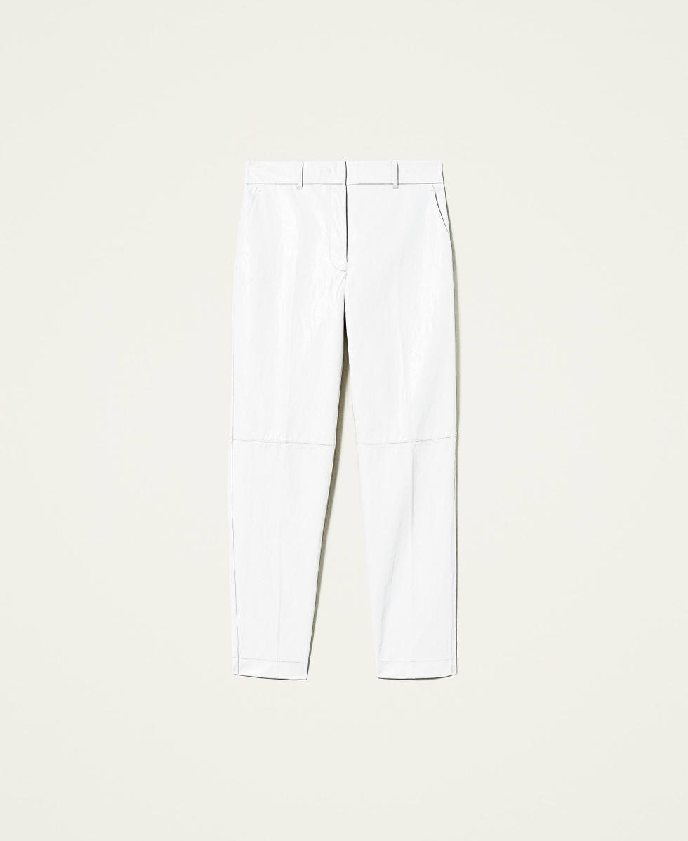 Pantalon blanco encerado 2025
