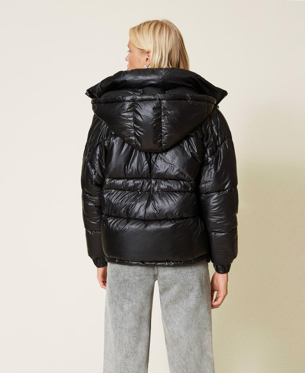 Doudoune ultra l g re avec capuche Femme Noir TWINSET Milano