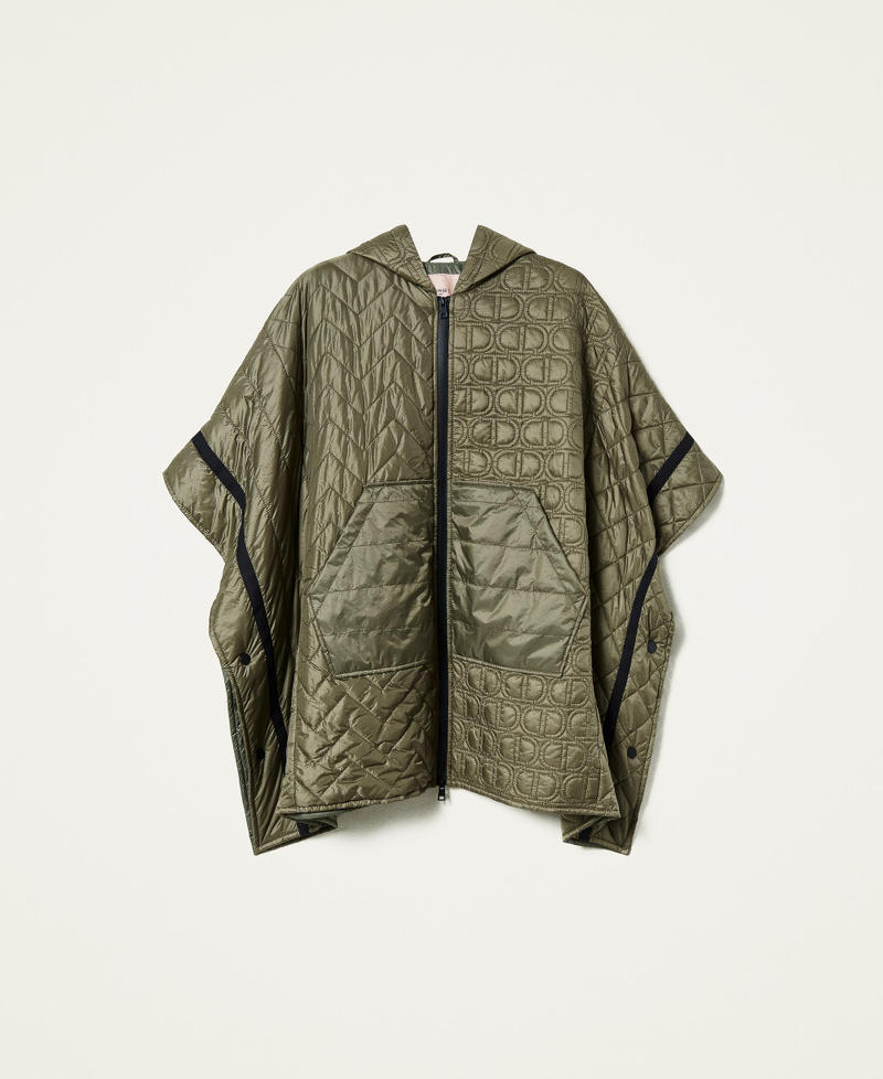 Padded cape with logo Alpine Green Woman 212TP2150-0S