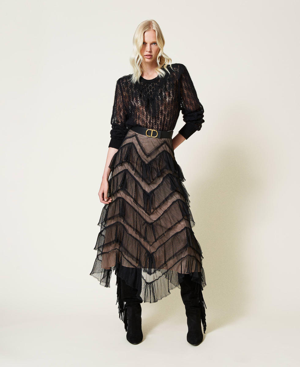 今週限定　lig. tulle skirt PRETTYGARDEN Tulle Skirts for Women 2026 Spring Fashion Elastic