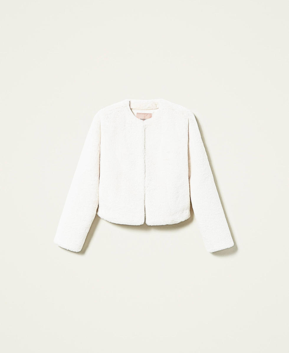 Blouson gilet avec poches Blanc Neige Femme 212TP2232-0S