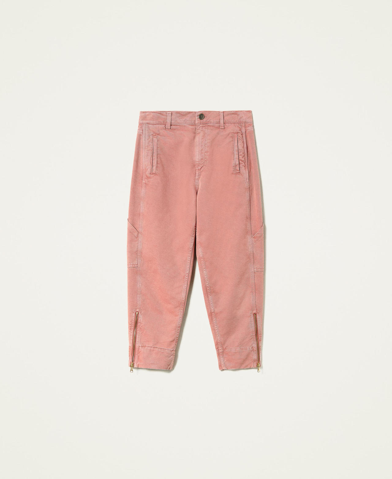 Bull cotton cargo trousers Canyon Pink Woman 212TP235A-0S