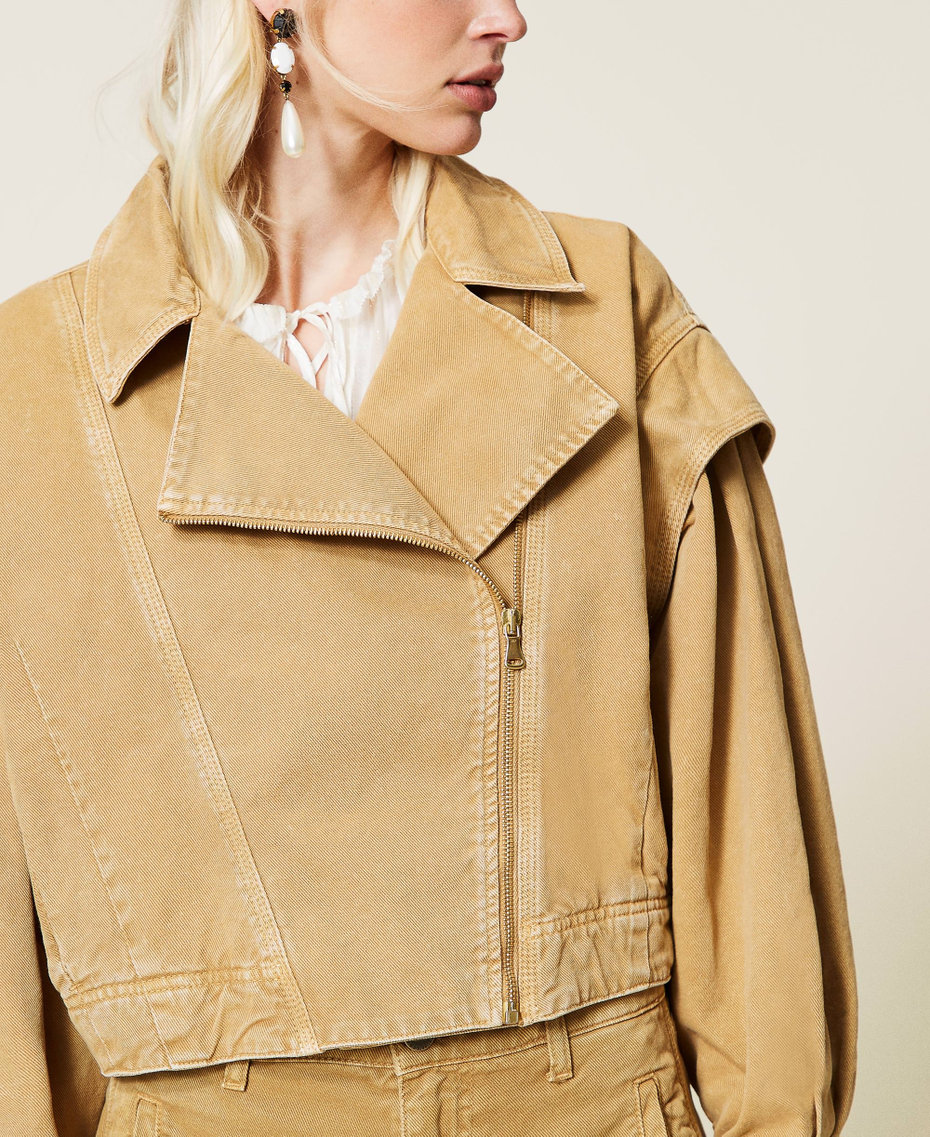 Wide bull jacket &ldquo;Rum&rdquo; Brown Woman 212TP235B-05