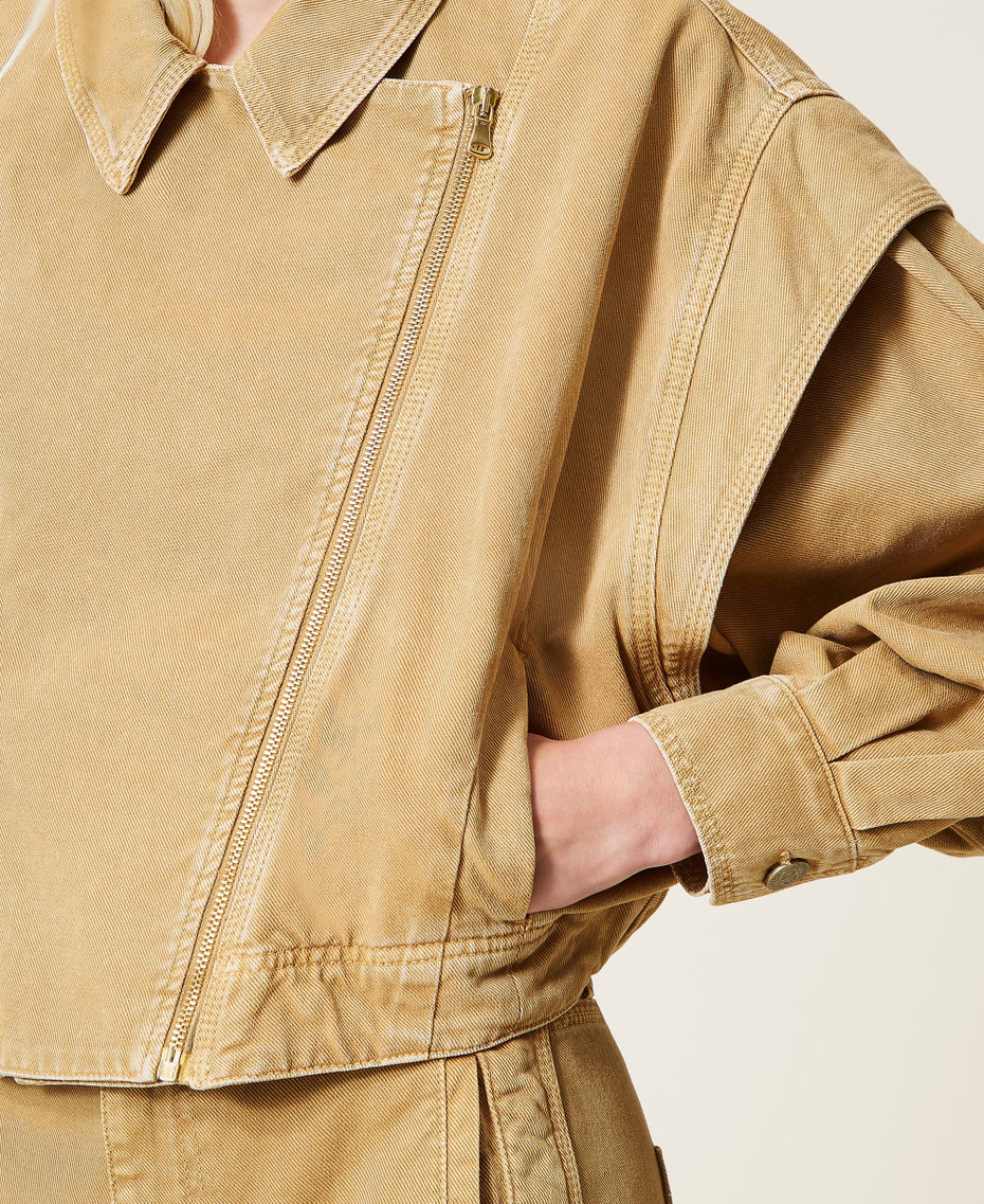 Wide bull jacket &ldquo;Rum&rdquo; Brown Woman 212TP235B-06