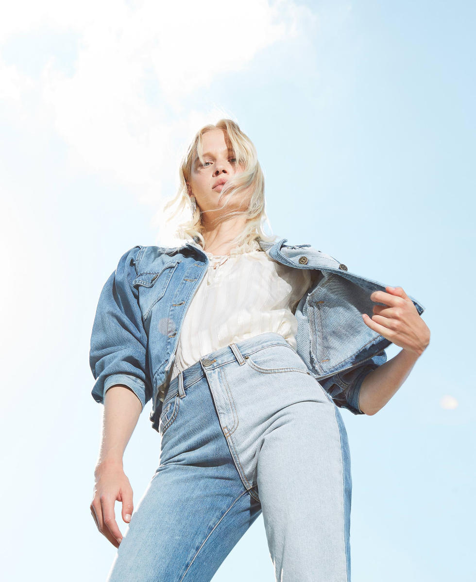 Jeans de dos colores mujer best sale
