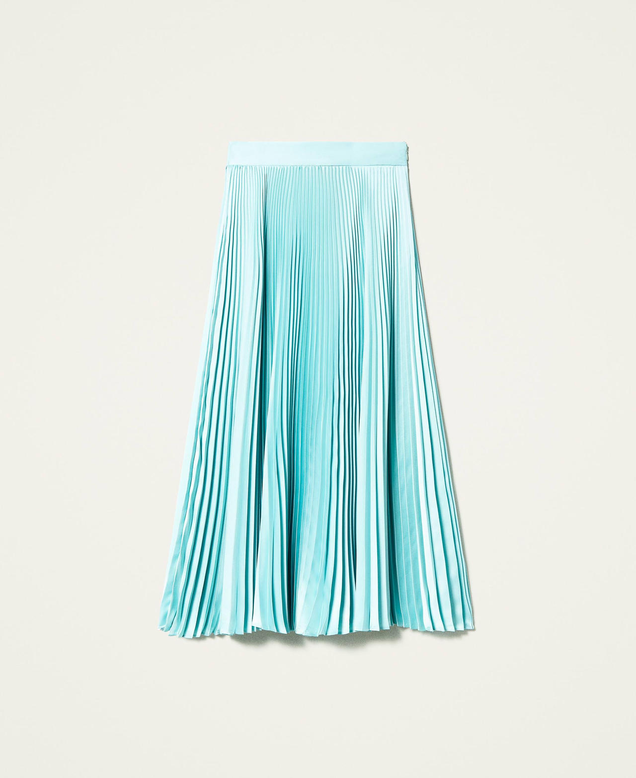 Pleated long skirt “Dark Nymph” Green Woman 212TP2441-0S