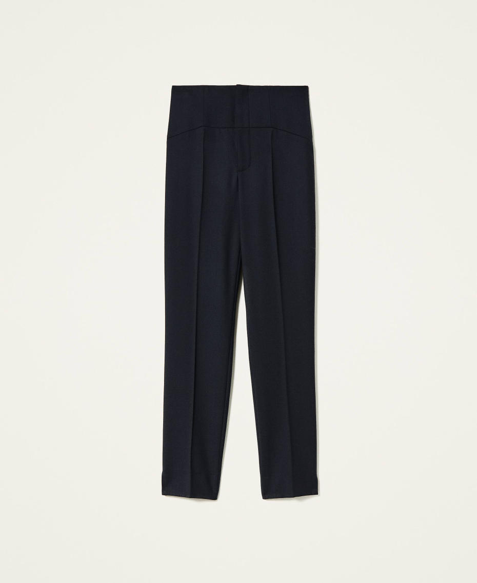 Wool cigarette trousers Black Woman 212TP2490-0S