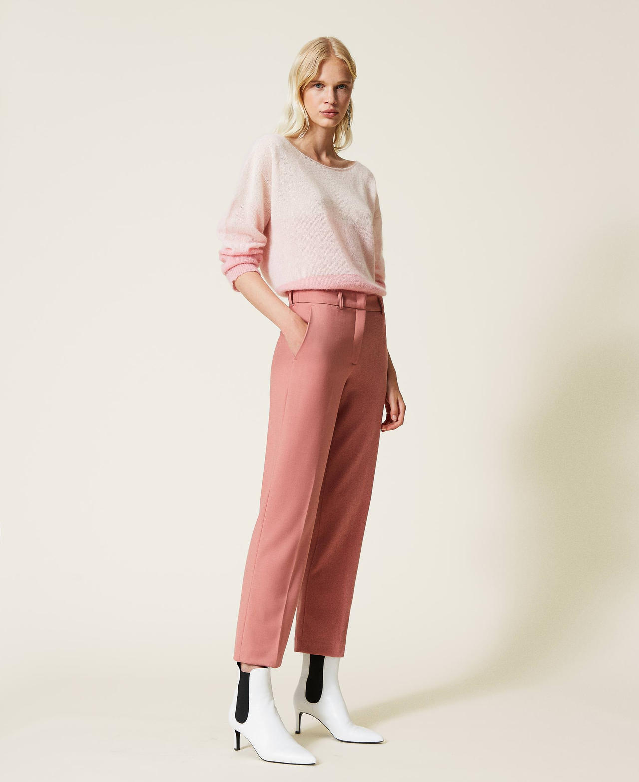 Wool trousers Canyon Pink Woman 212TP2491-02
