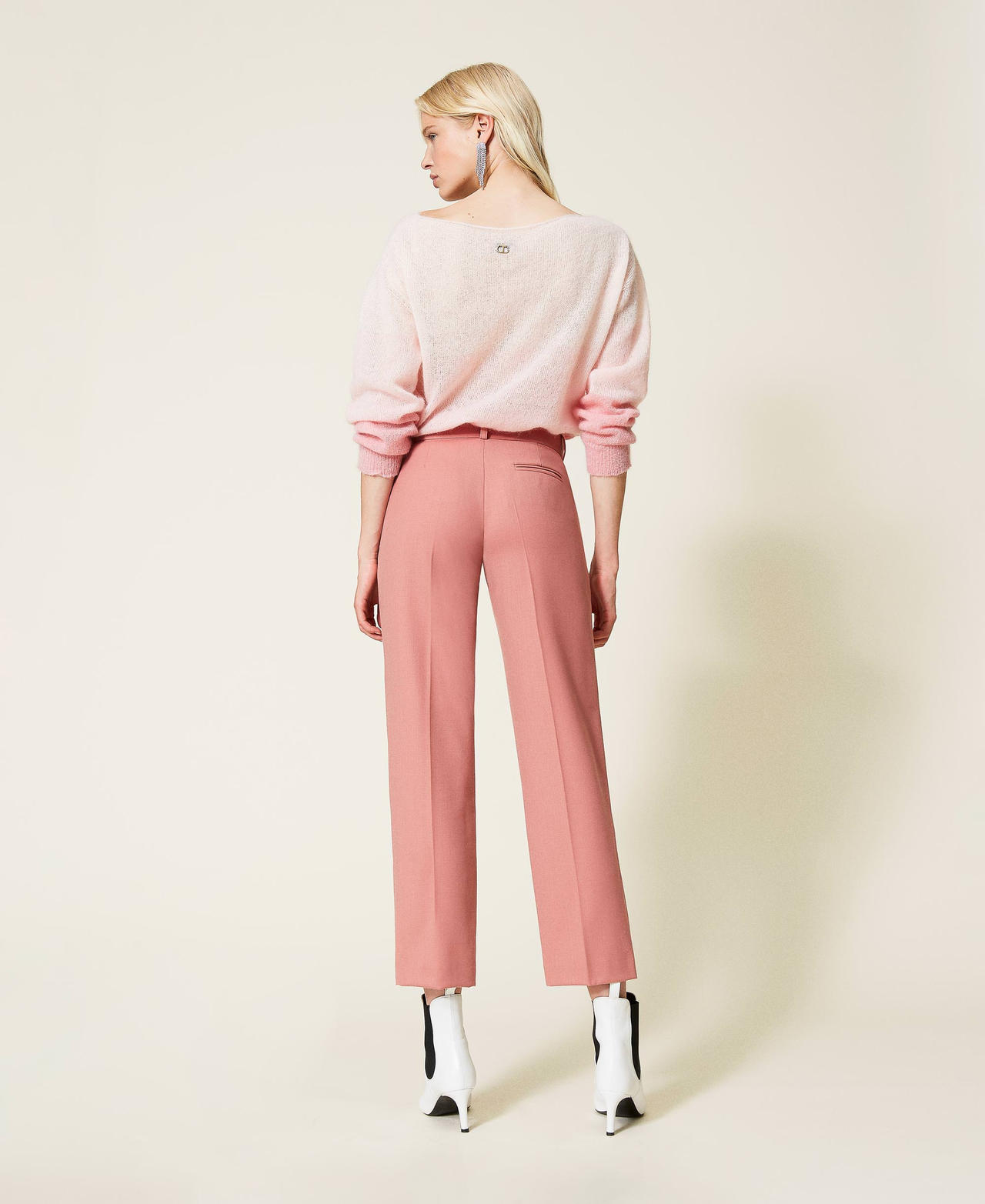 Wool trousers Canyon Pink Woman 212TP2491-03