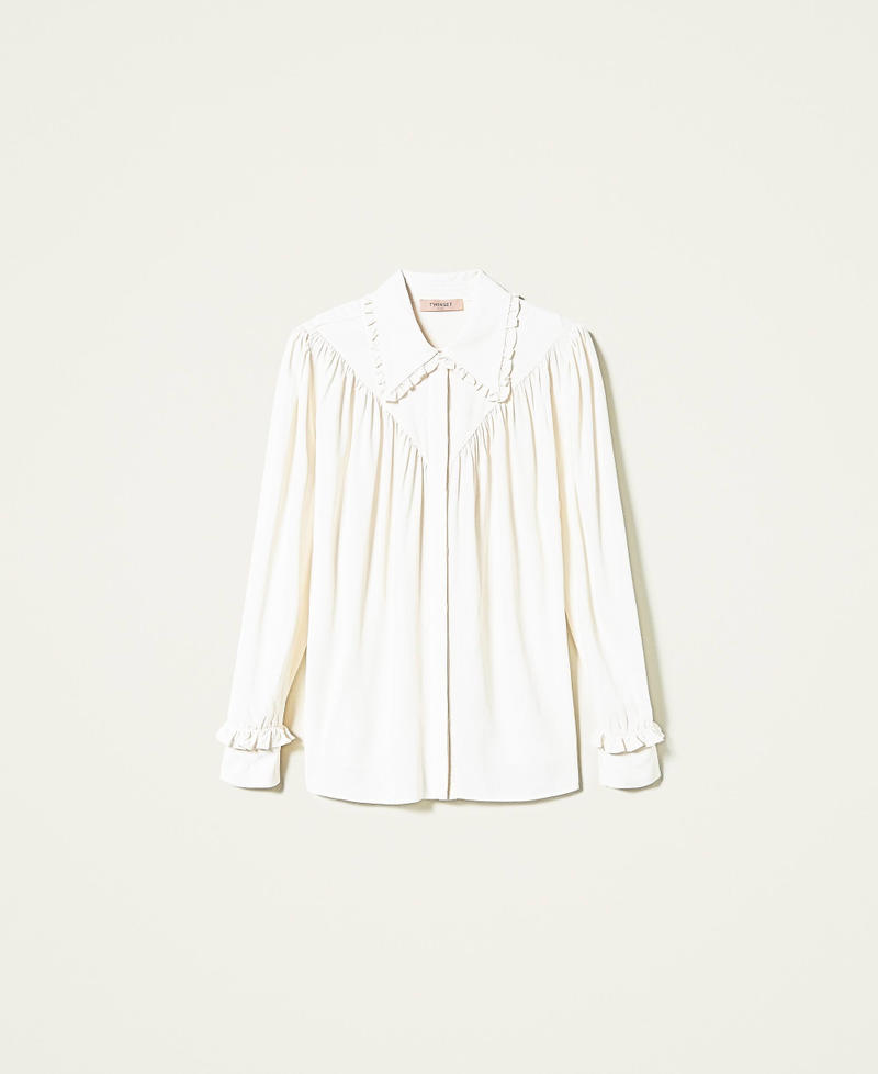 Silk blend shirt White Snow Woman 212TP2504-0S