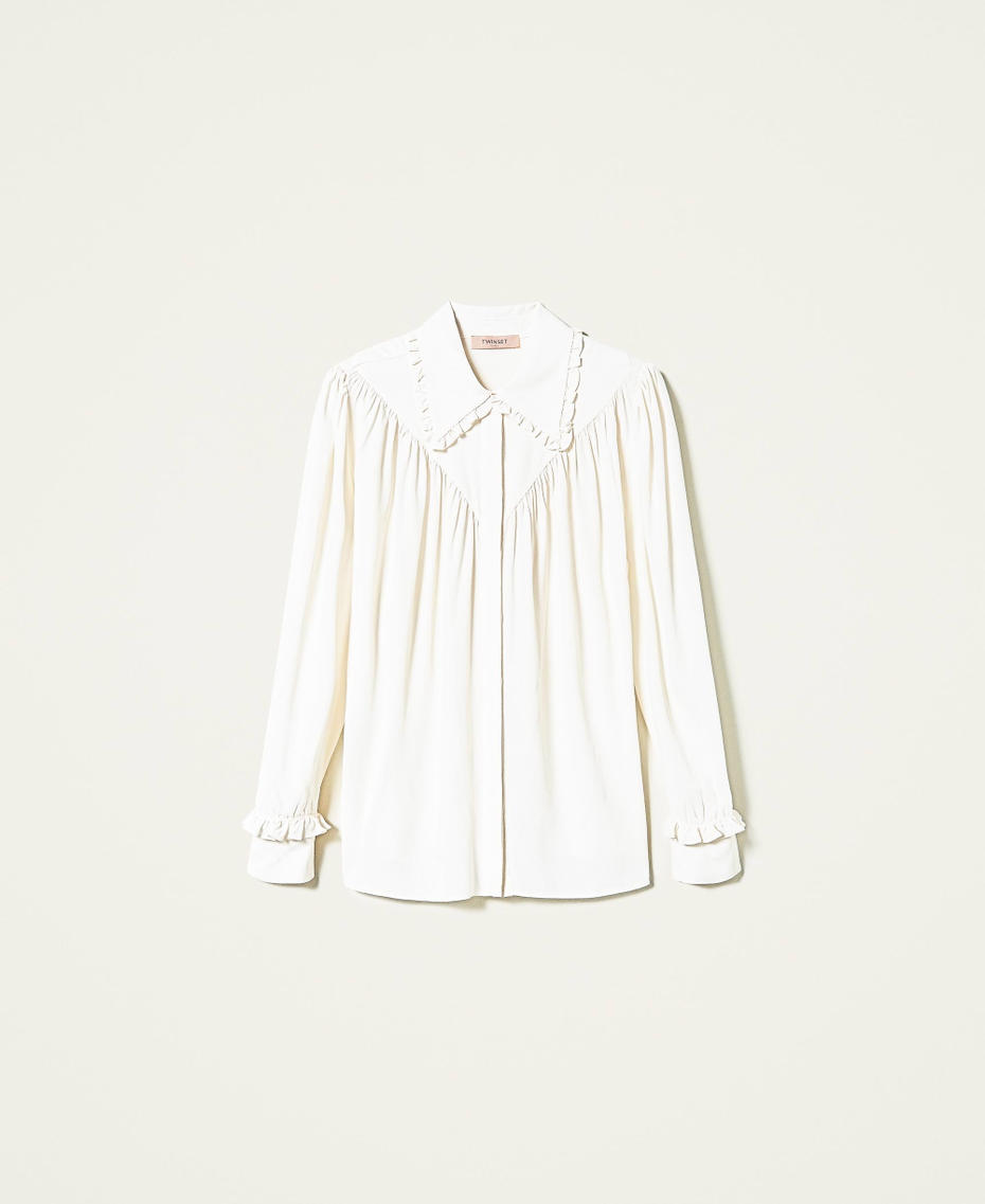 Silk blend shirt White Snow Woman 212TP2504-0S