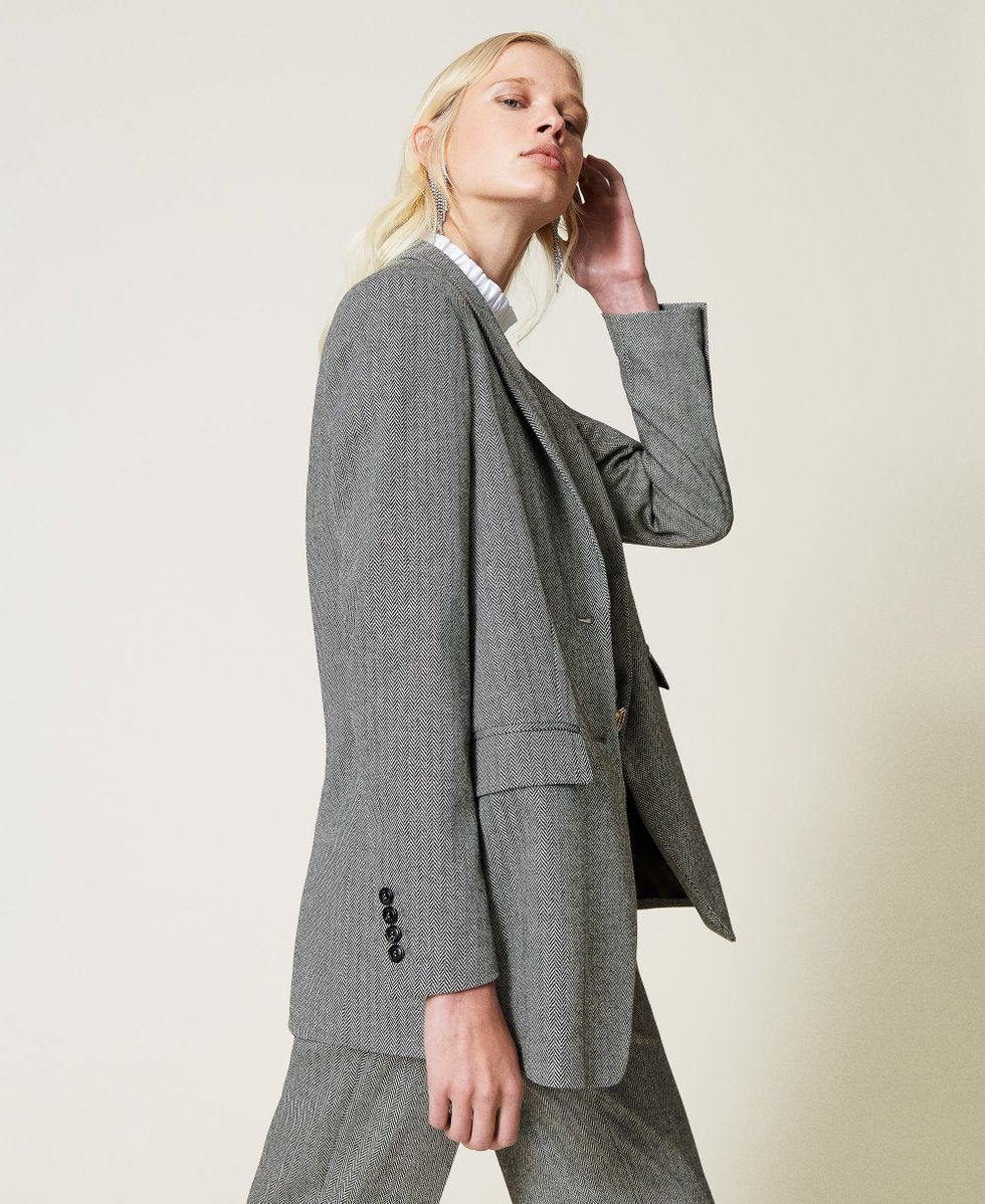 Blazer chevron femme store