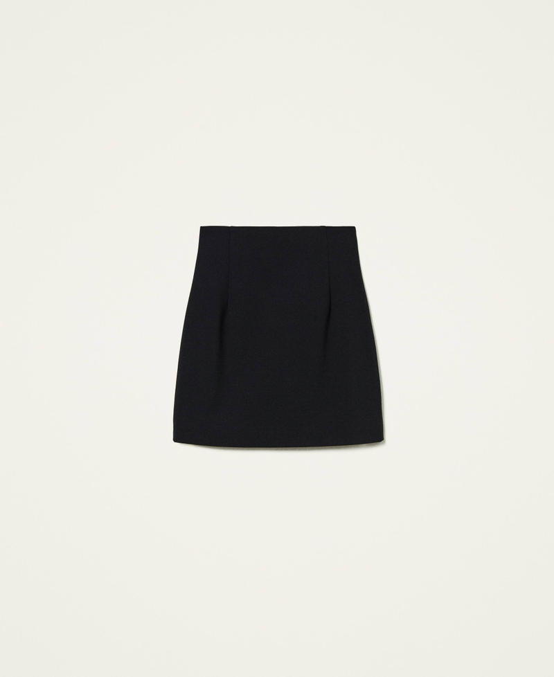 High waist short skirt Woman, Black | TWINSET Milano