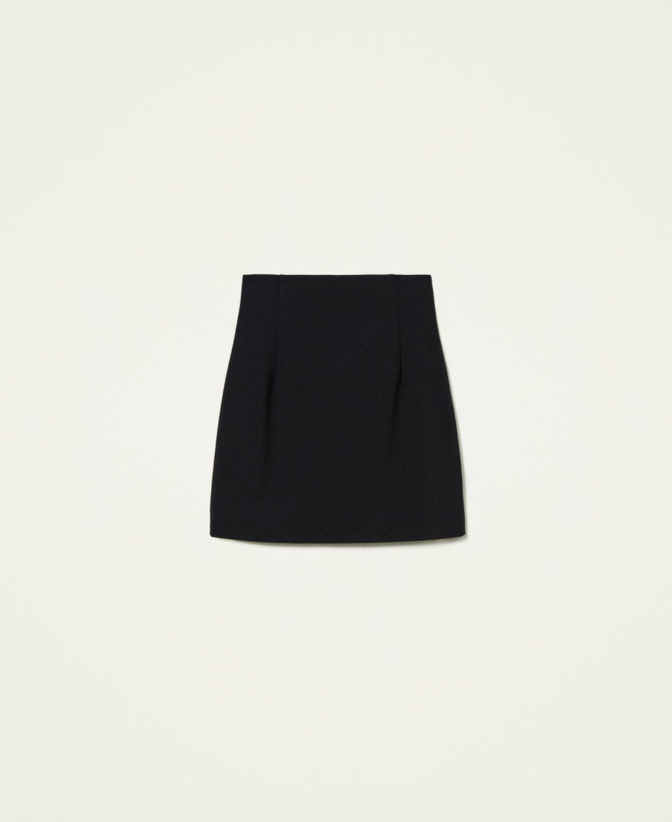Jupe courte taille haute Noir Femme 212TP2561-0S