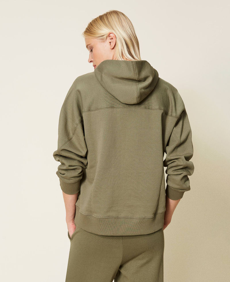 Hoodie with logo embroidery