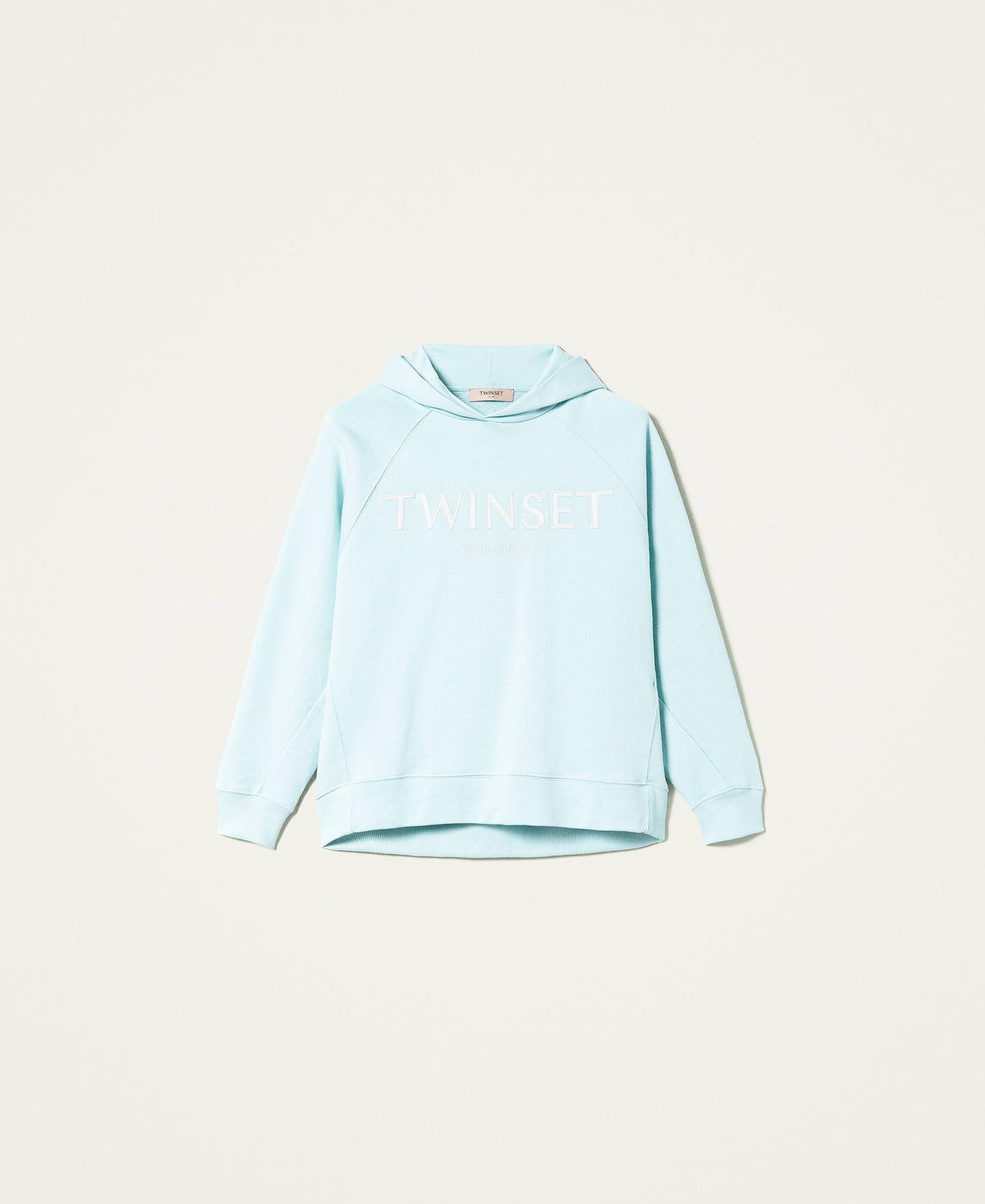 Sweat-shirt avec logo brodé Vert Alpin Femme 212TP2571-0S
