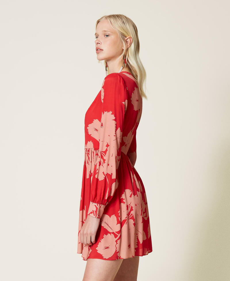 Stitch Vibes Pret Printed Crepe 3 Piece Suit Tuscan Bloom Dress main image 0