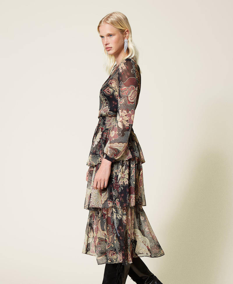 Sheike python online tiered dress
