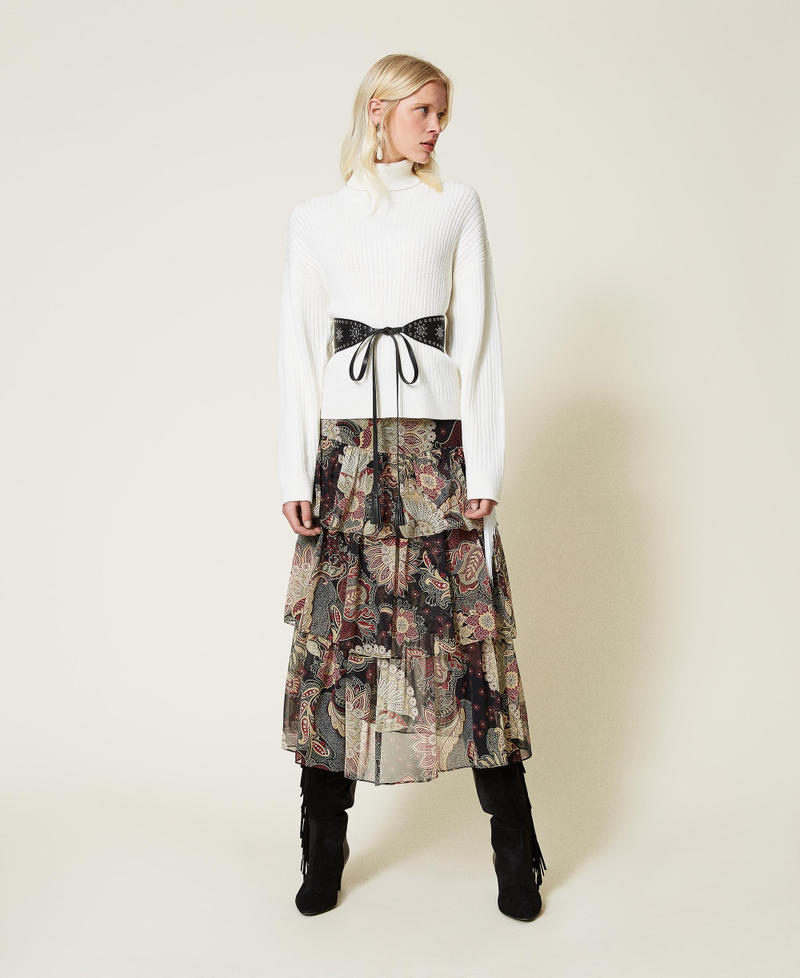 Floral long skirt indian on sale