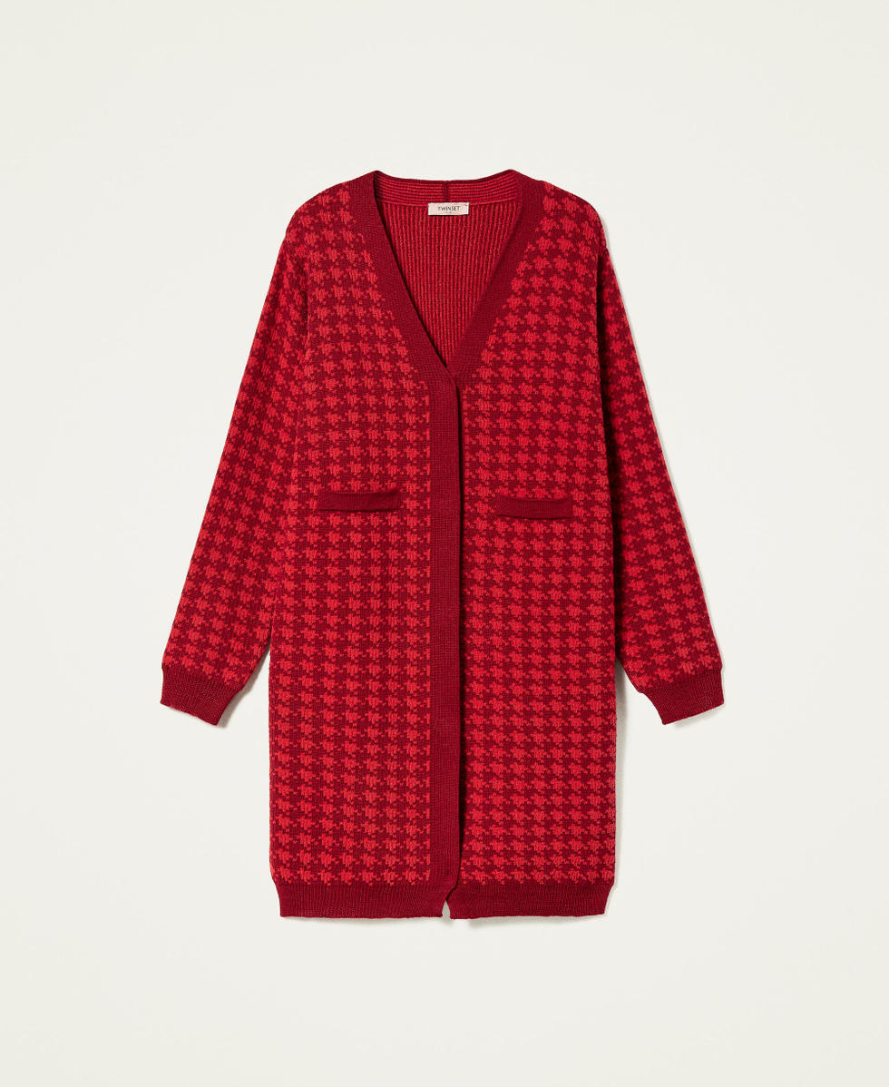 Cardigan pied de online poule femme