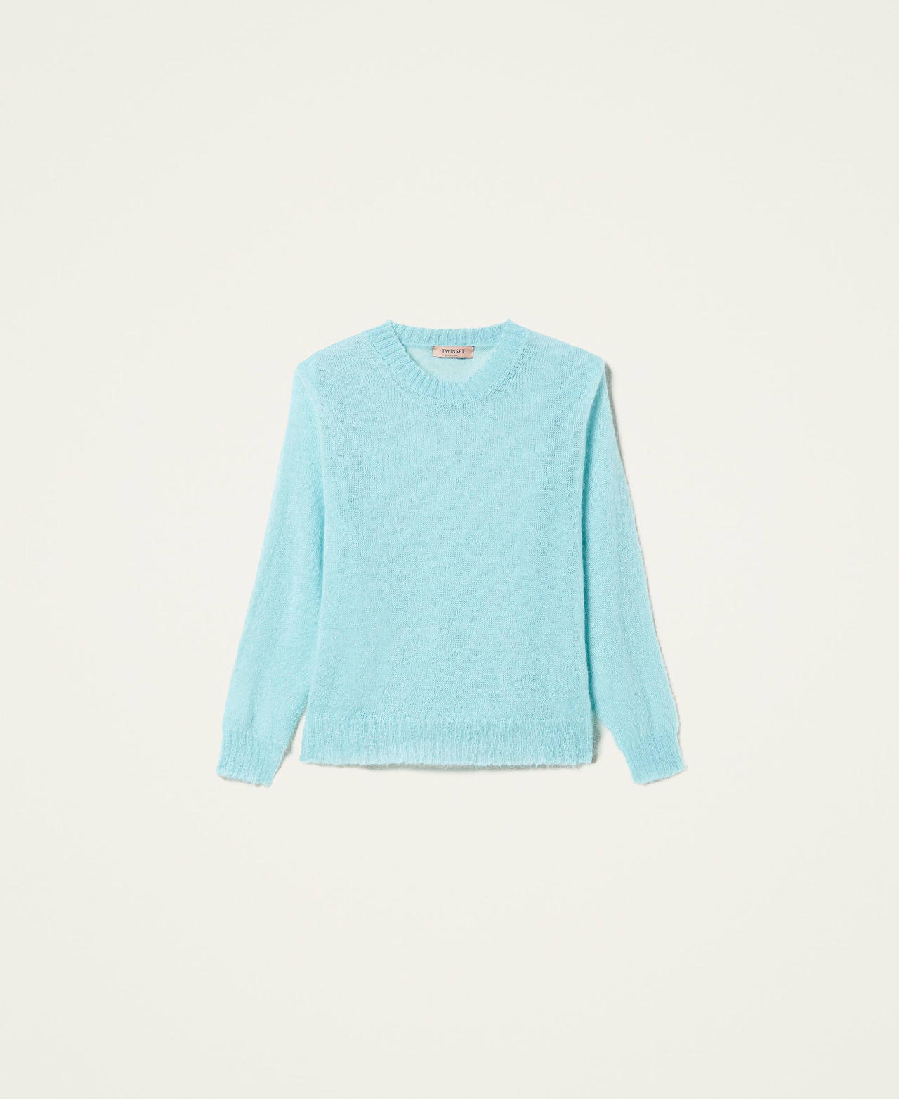 Mohair blend jumper Green Satin Woman 212TP3091-0S