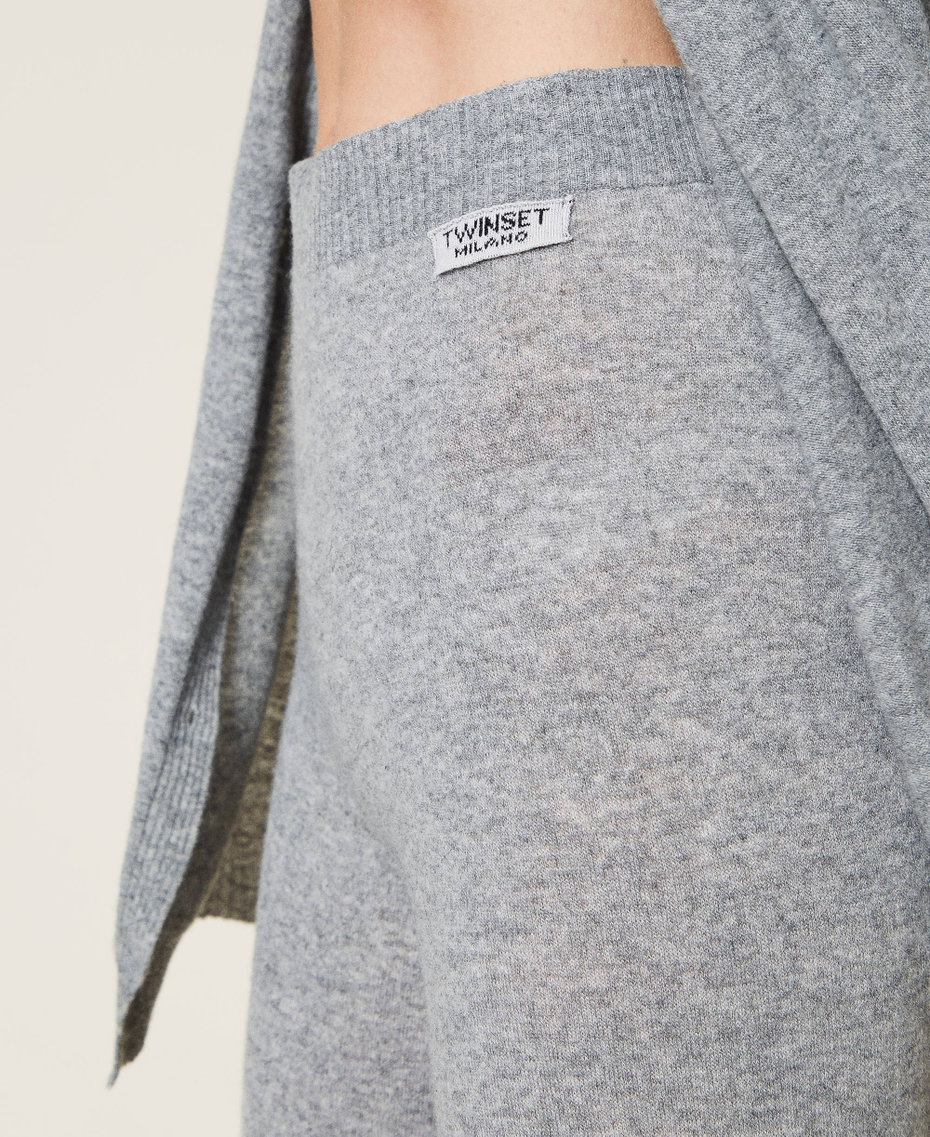 Брюки-палаццо из смесового кашемира Серый M&eacute;lange женщина 212TP3144-04