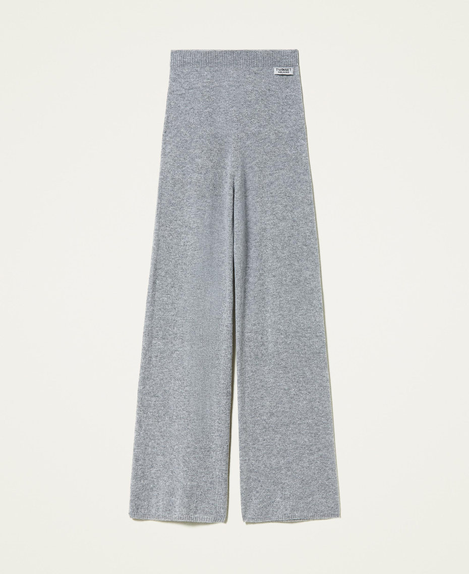 Брюки-палаццо из смесового кашемира Серый M&eacute;lange женщина 212TP3144-0S