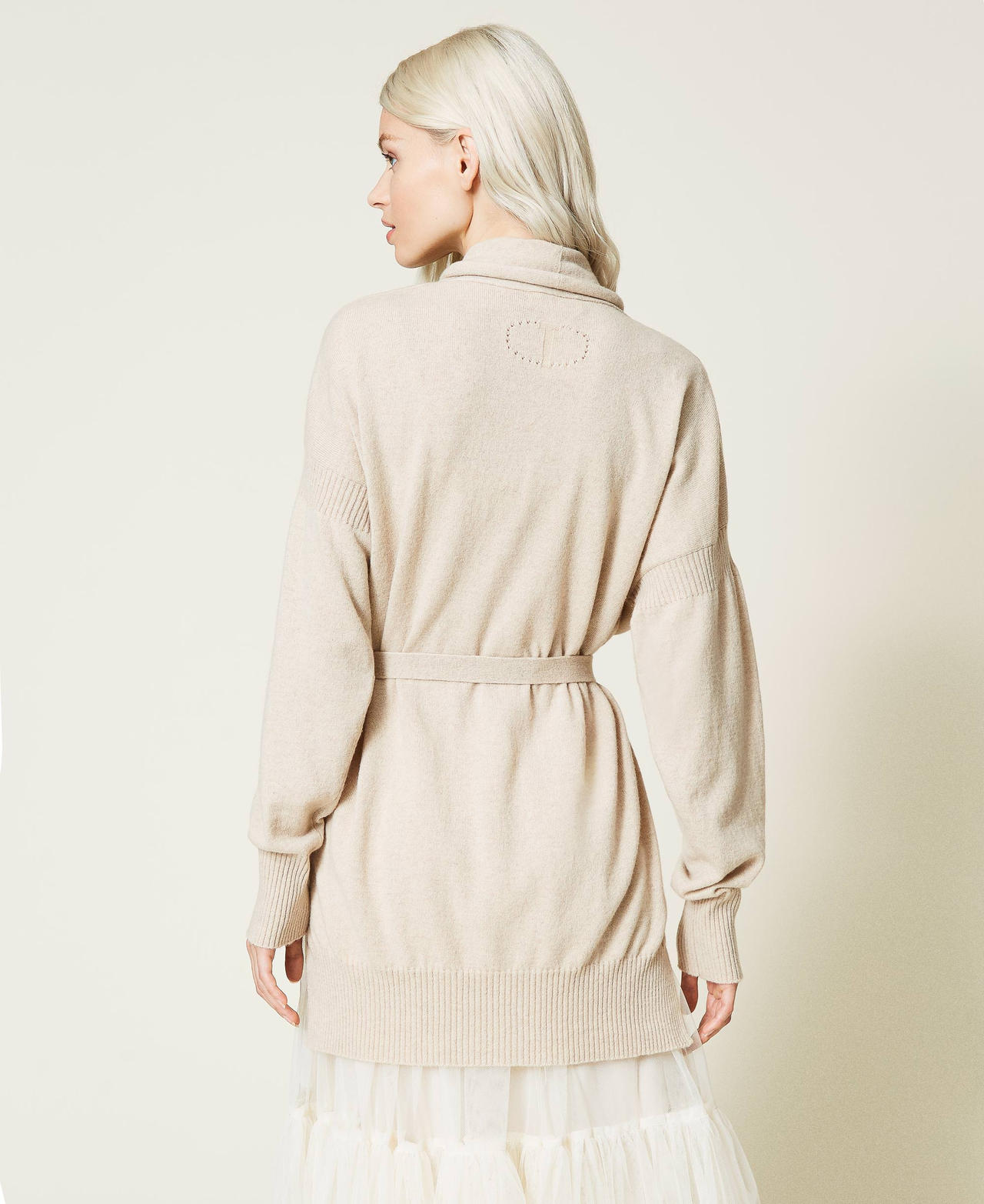 Recycled cashmere blend cardigan